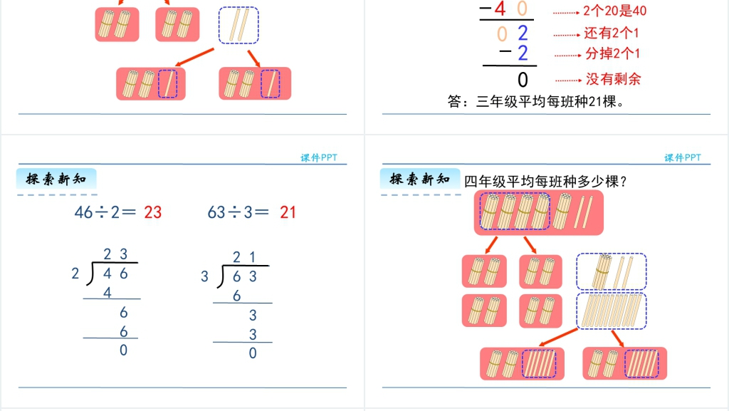 人教版三年级数学下册笔算除法PPT课件 人教版三年级数学下册笔算除法PPT课件