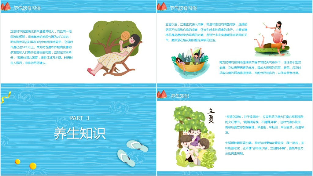 立夏节气的由来PPT模板 立夏节气的由来PPT模板