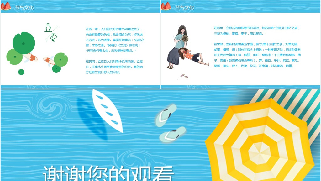 立夏节气的由来PPT模板 立夏节气的由来PPT模板