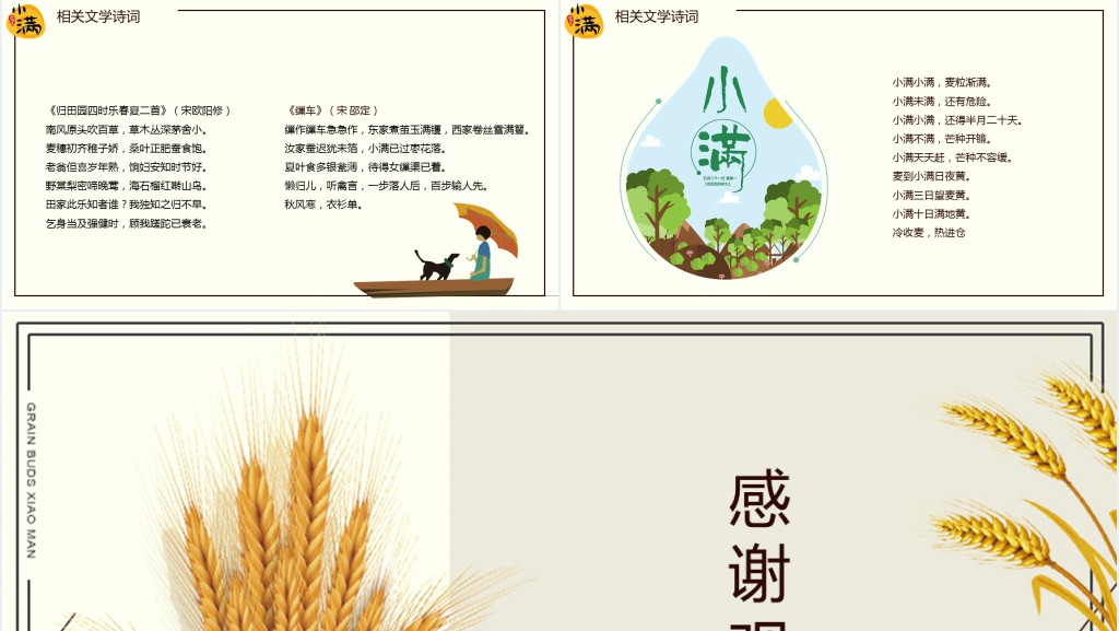 二十四节气养生之小满PPT模板 二十四节气养生之小满PPT模板