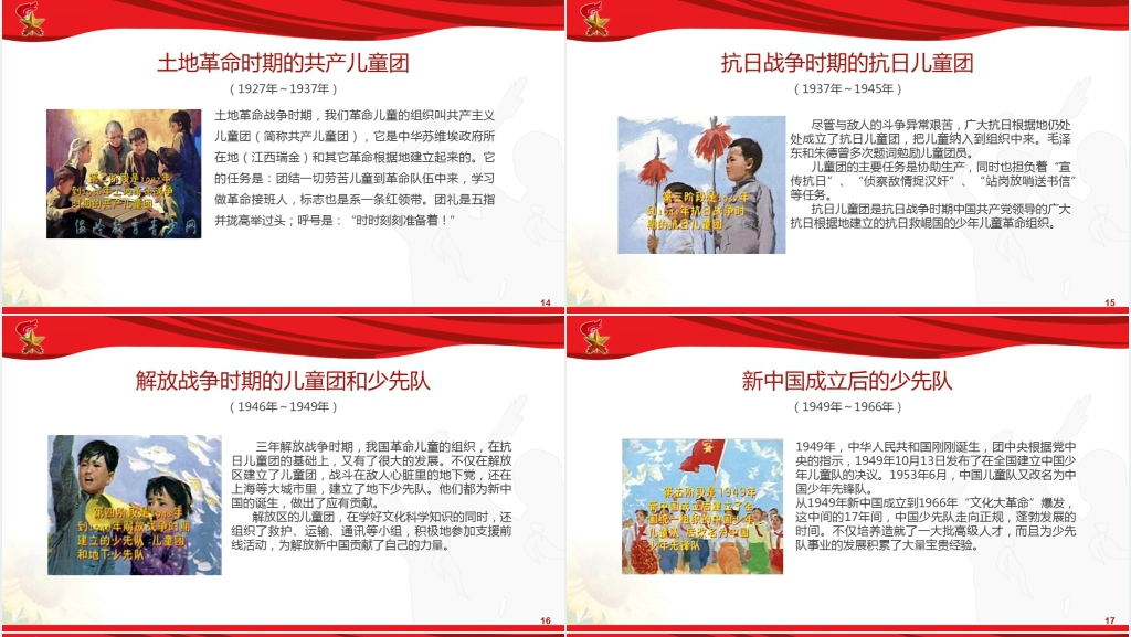 中国少先队的光荣历程PPT课件 中国少先队的光荣历程PPT课件