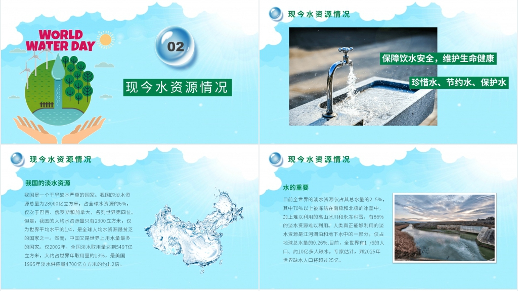 世界水日节约用水主题班会PPT课件 世界水日节约用水主题班会PPT课件