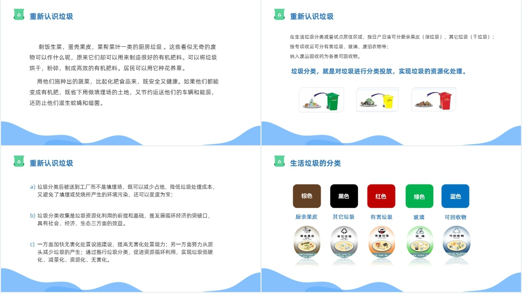 做好垃圾分类缔造美好生活PPT模板 做好垃圾分类缔造美好生活PPT模板
