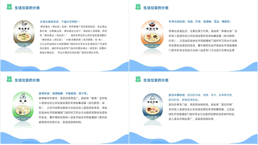 做好垃圾分类缔造美好生活PPT模板 做好垃圾分类缔造美好生活PPT模板