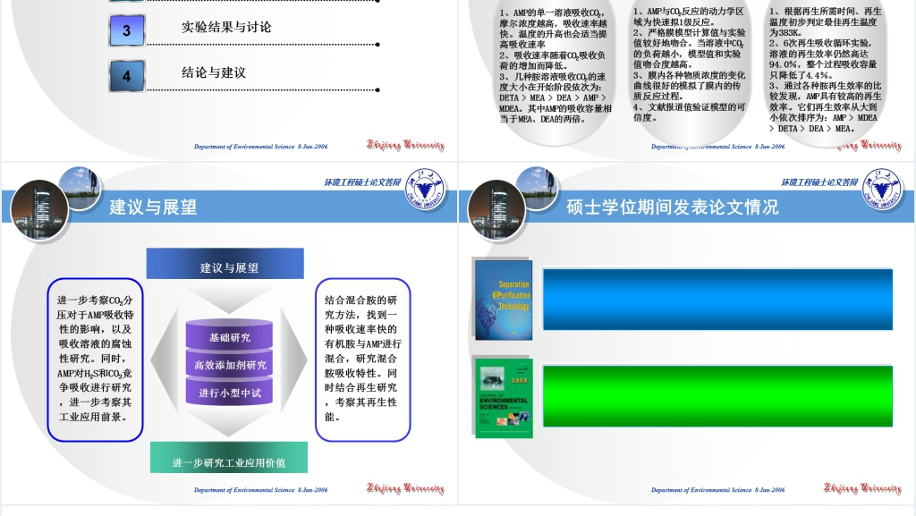 浙江大学环境工程论文答辩PPT范文 浙江大学环境工程论文答辩PPT范文