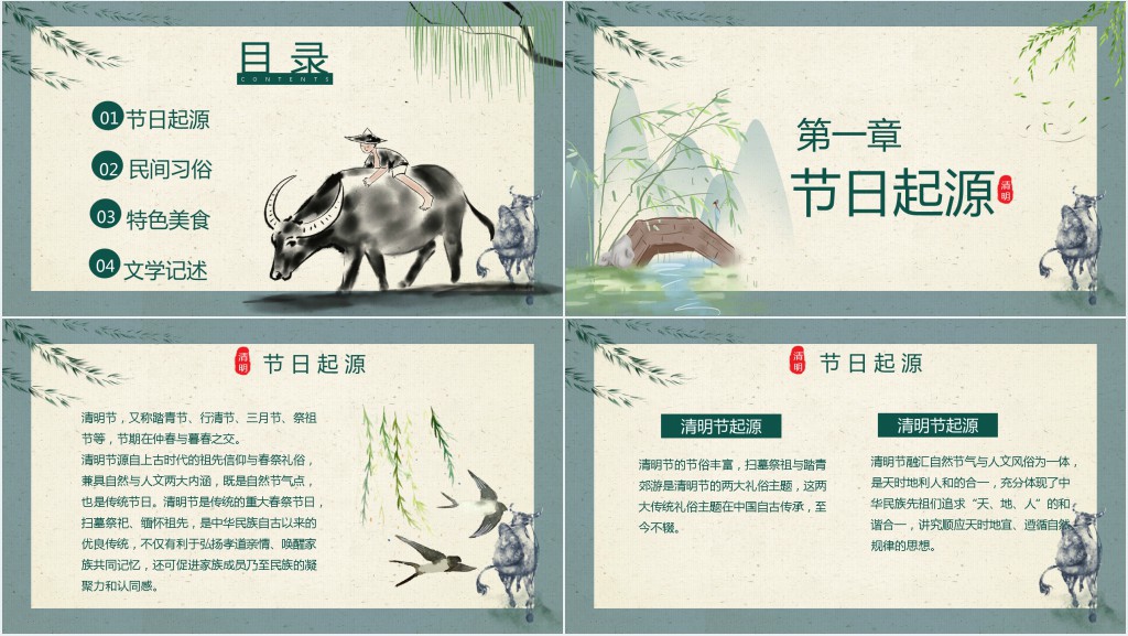 清明节详细介绍PPT课件