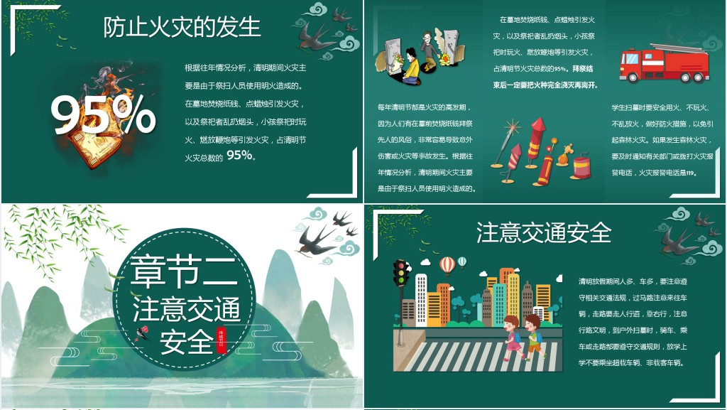 清明节假期安全教育班会PPT课件 清明节假期安全教育班会PPT课件
