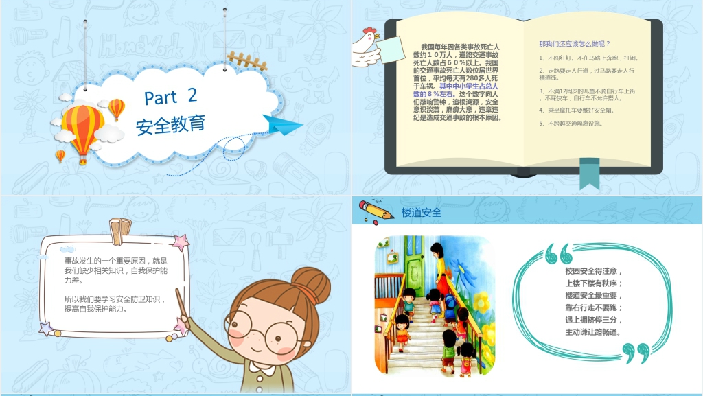 幼儿园小班开学第一课安全教案PPT课件