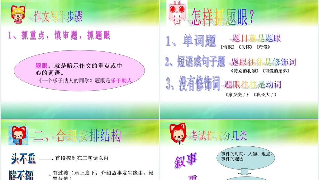 语文考试有法宝教你玩转期末考PPT课件 语文考试有法宝教你玩转期末考PPT课件