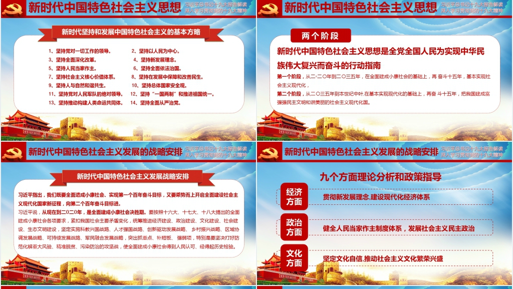 十九大报告讲解解读PPT 十九大报告讲解解读PPT