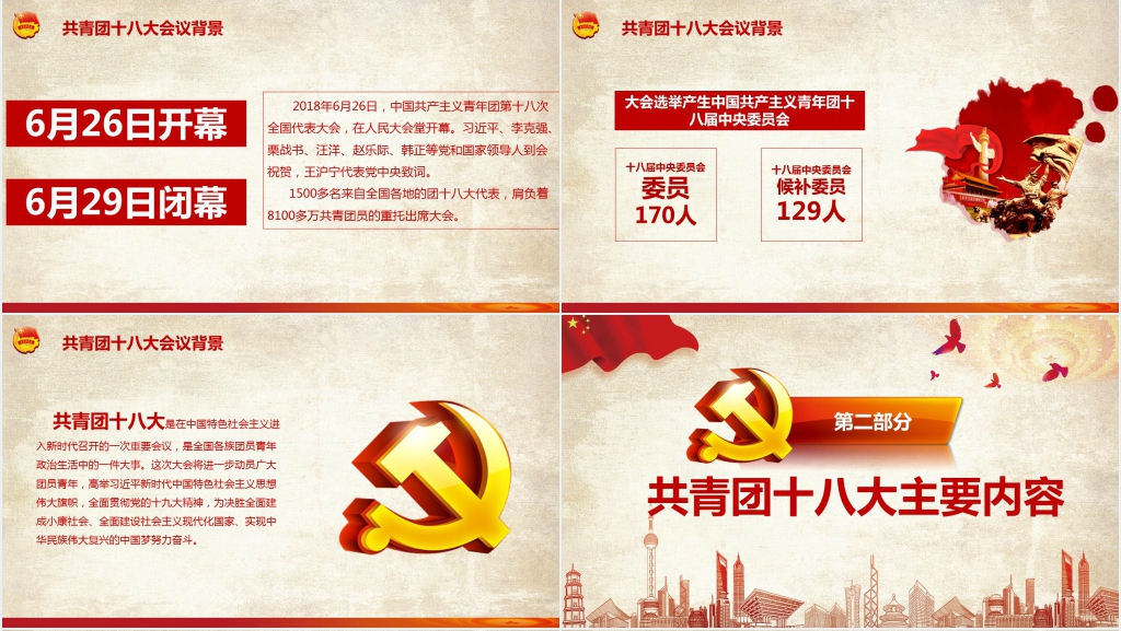 新时代共青团十八大会议解读PPT 新时代共青团十八大会议解读PPT