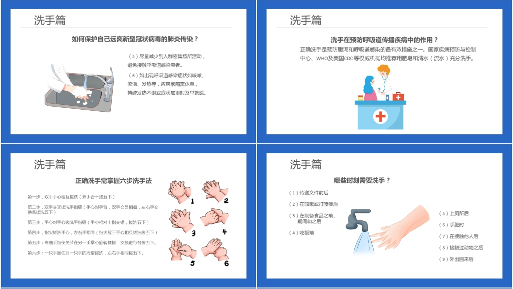节后复工新冠肺炎防护PPT模板 节后复工新冠肺炎防护PPT模板