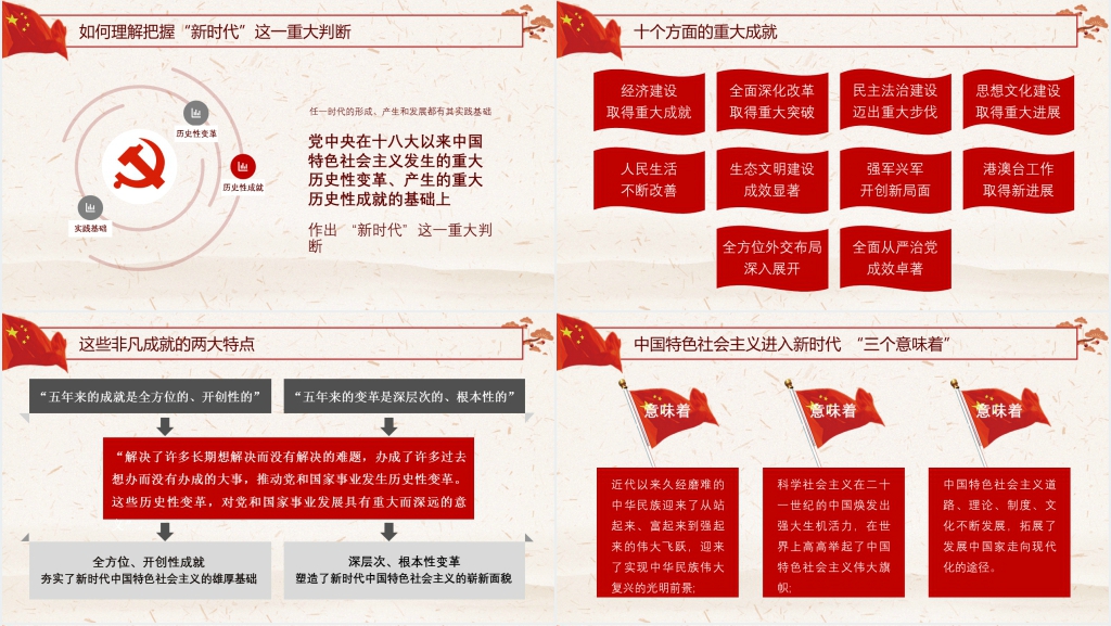 学习领会党的十九大精神PPT党课 学习领会党的十九大精神PPT党课