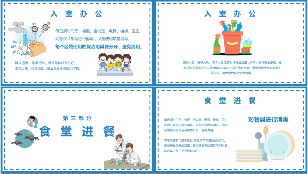 疫情期间公司复工须知PPT模板 疫情期间公司复工须知PPT模板