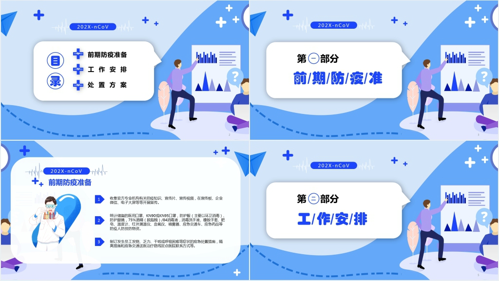 抗疫情促生产保安全工厂复工复产PPT模板 抗疫情促生产保安全工厂复工复产PPT模板