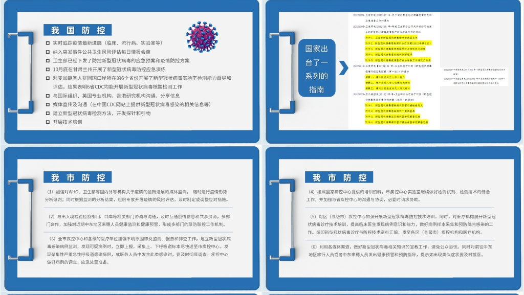 疫情形势与预防控制PPT模板 疫情形势与预防控制PPT模板