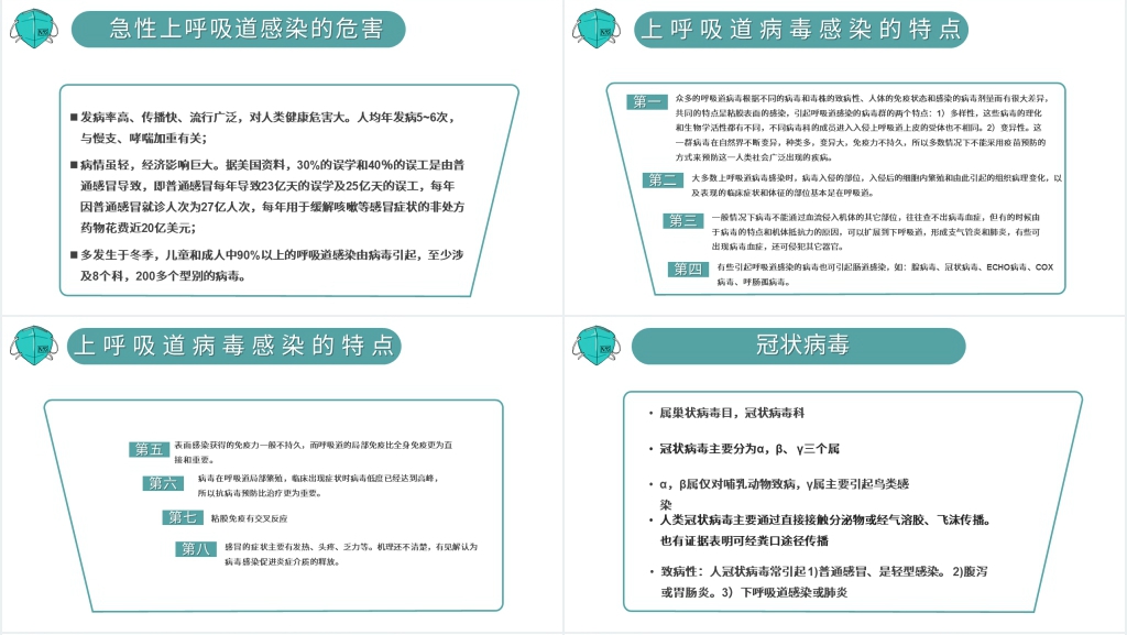 2021预防新型冠状病毒PPT模板 2021预防新型冠状病毒PPT模板