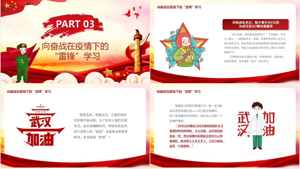 众志成城抗疫情新时代雷锋精神学习文件PPT党课 众志成城抗疫情新时代雷锋精神学习文件PPT党课