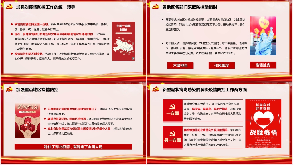 党政风解读习总书记关于新型冠状病毒疫情应对重要讲话PPT课件 党政风解读习总书记关于新型冠状病毒疫情应对重要讲话PPT课件