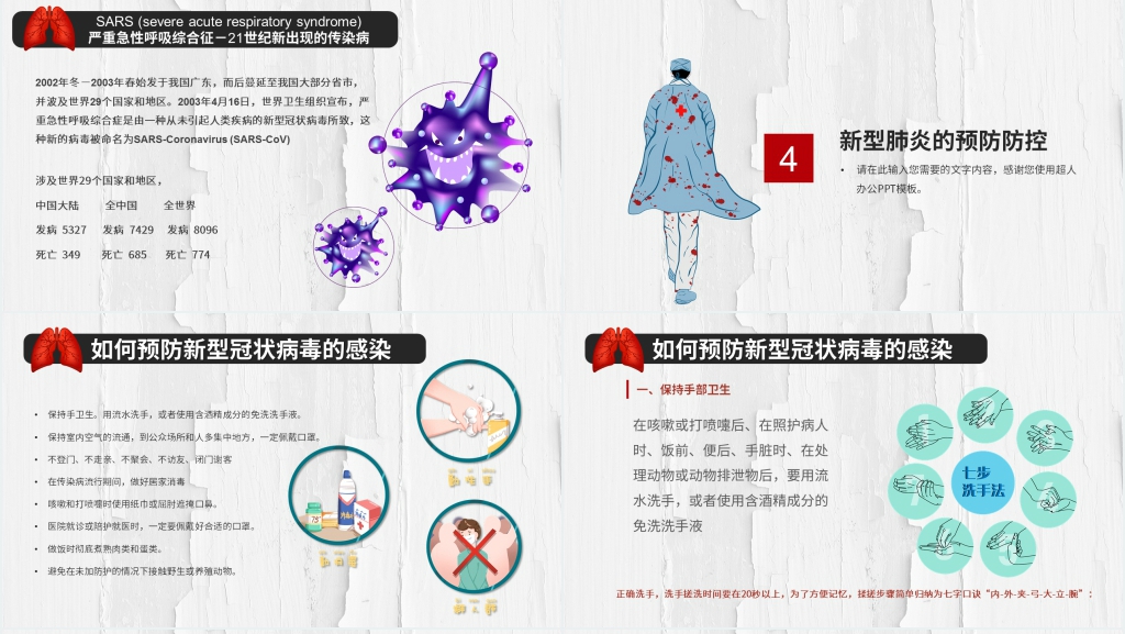 武汉加油万众一心众志成城做好疫情防控防护PPT模板 武汉加油万众一心众志成城做好疫情防控防护PPT模板