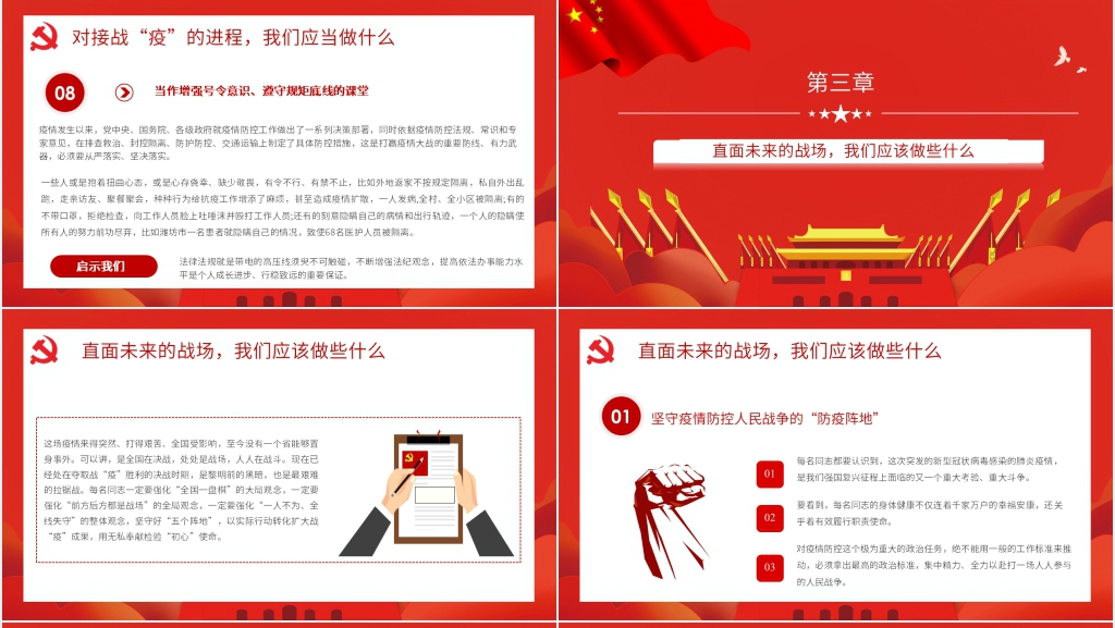 第六季坚决打赢疫情防控的人民战争通过战疫的思考关于新冠肺炎战“疫”的心得体会PPT党课 第六季坚决打赢疫情防控的人民战争通过战疫的思考关于新冠肺炎战“疫”的心得体会PPT党课