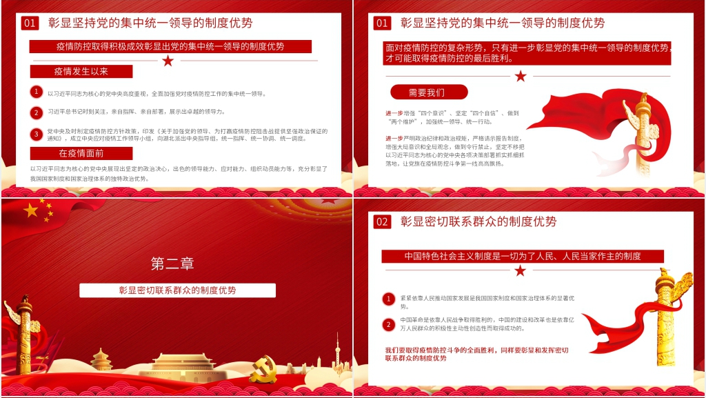 党政风在疫情大考中彰显中国制度优势PPT党课 党政风在疫情大考中彰显中国制度优势PPT党课