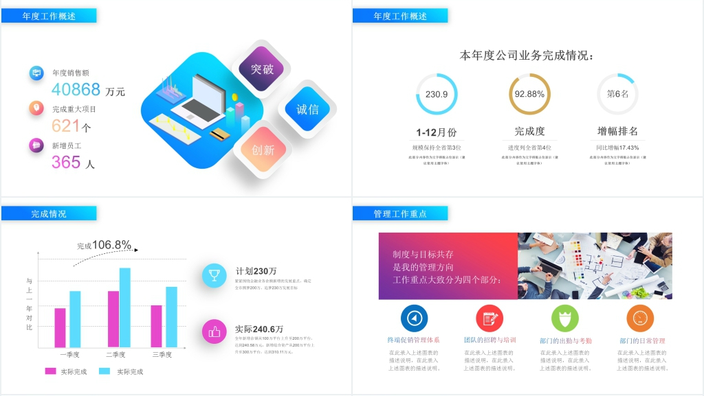 开拓市场有我最强主题年终总结PPT模板 开拓市场有我最强主题年终总结PPT模板