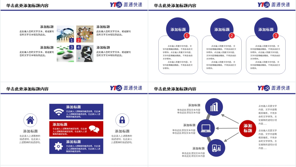 圆通快递通用年终总结PPT模板 圆通快递通用年终总结PPT模板