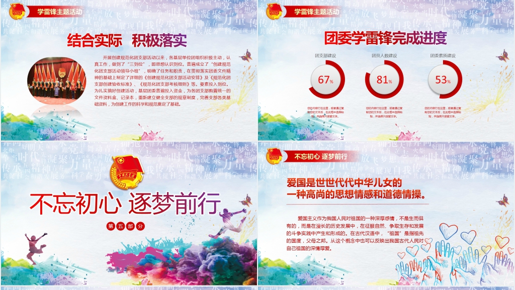 不忘初心追梦前行工作总结PPT模板 不忘初心追梦前行工作总结PPT模板