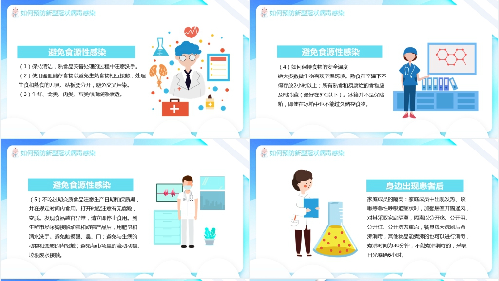 卡通风学校新冠肺炎知识讲座PPT课件 卡通风学校新冠肺炎知识讲座PPT课件