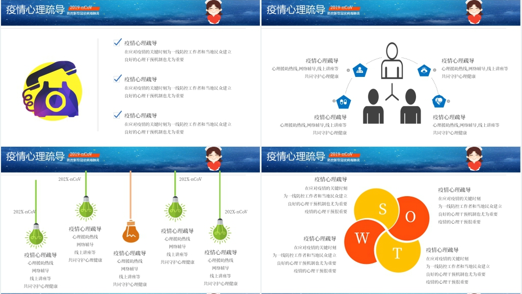 卡通风疫情期间对大家的心理疏导班会PPT课件 卡通风疫情期间对大家的心理疏导班会PPT课件