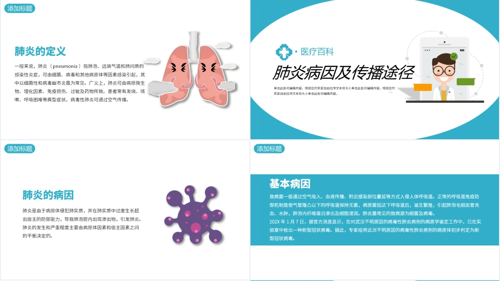 小心病毒在身边新冠肺炎预防知识科普PPT模板 小心病毒在身边新冠肺炎预防知识科普PPT模板