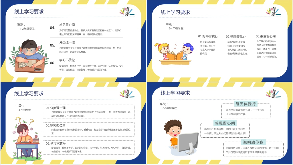 网上教学停课不停学主题班会PPT课件 网上教学停课不停学主题班会PPT课件