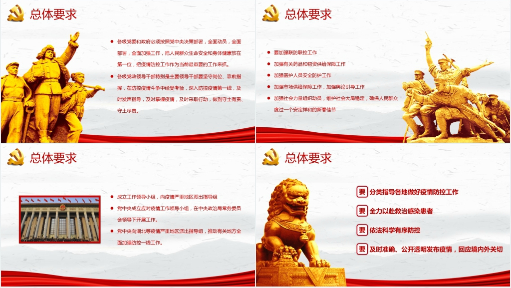 对新型疫情的防控PPT党课 对新型疫情的防控PPT党课