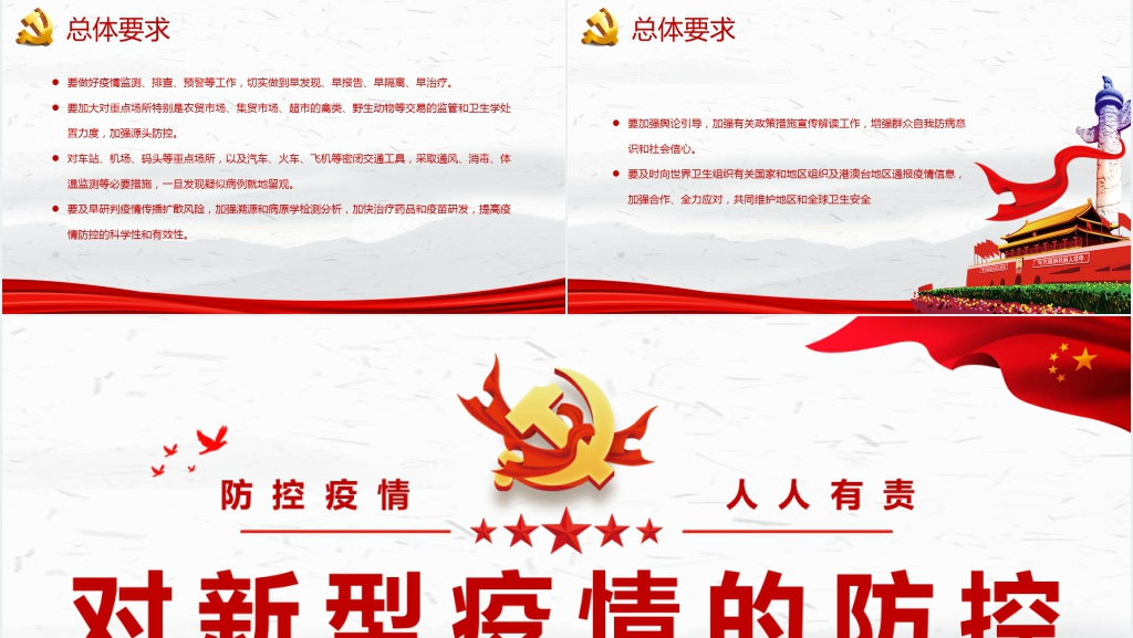 对新型疫情的防控PPT党课 对新型疫情的防控PPT党课