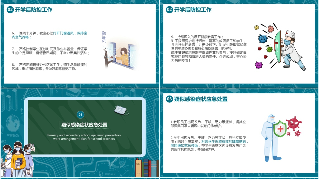 黑板风疫情开学防控应对指南PPT课件 黑板风疫情开学防控应对指南PPT课件
