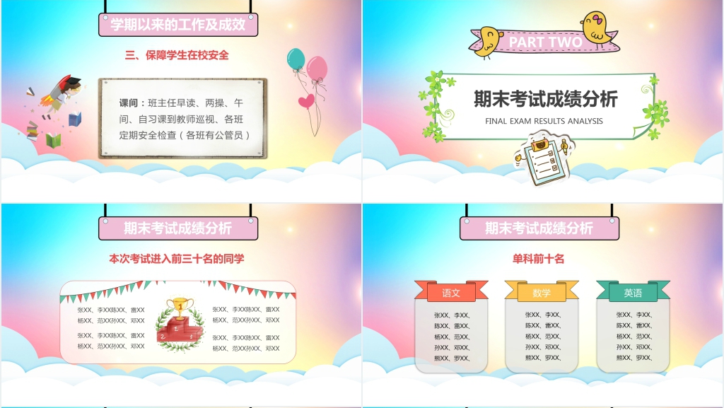 小学二年级期末家长会PPT课件 小学二年级期末家长会PPT课件