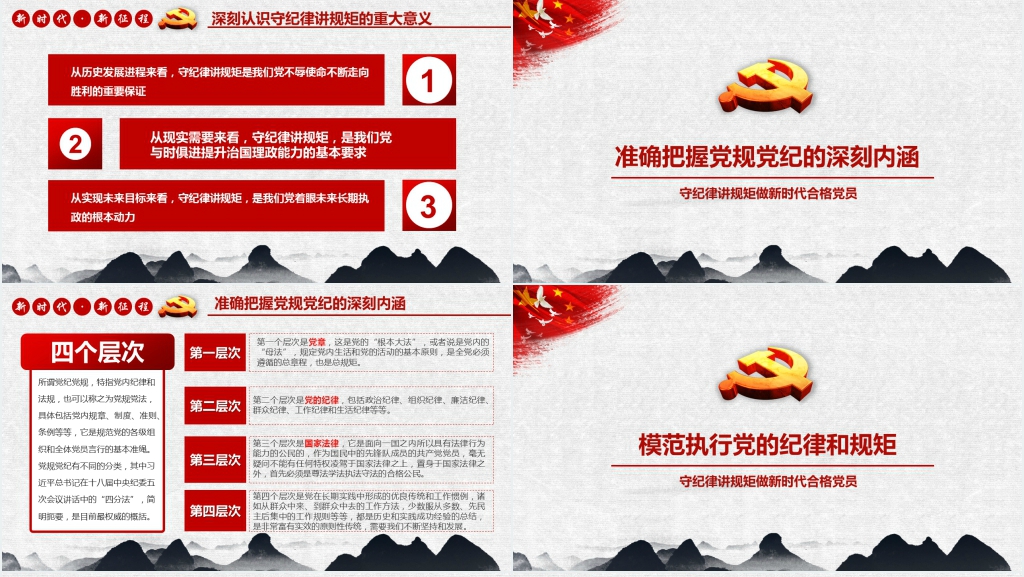 守纪律讲规矩做新时代的合格党员PPT党课 守纪律讲规矩做新时代的合格党员PPT党课
