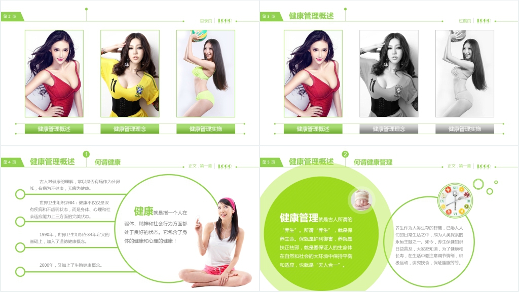 健康管理公司的新员工培训PPT模板 健康管理公司的新员工培训PPT模板