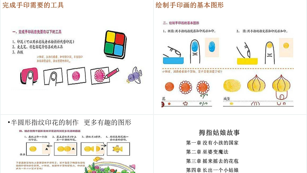 手印童话PPT课件 手印童话PPT课件