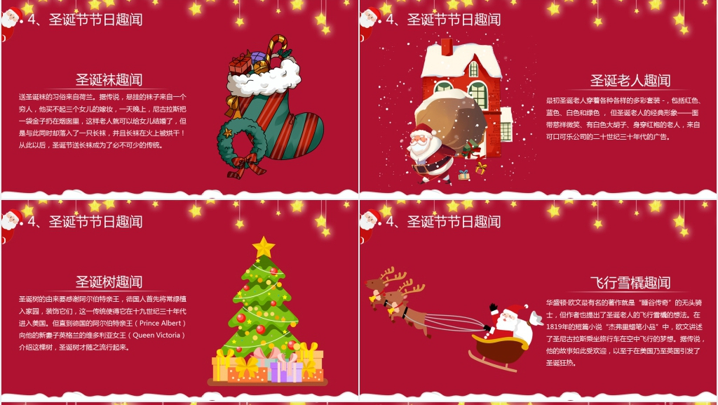 介绍圣诞节的发展PPT模板 介绍圣诞节的发展PPT模板