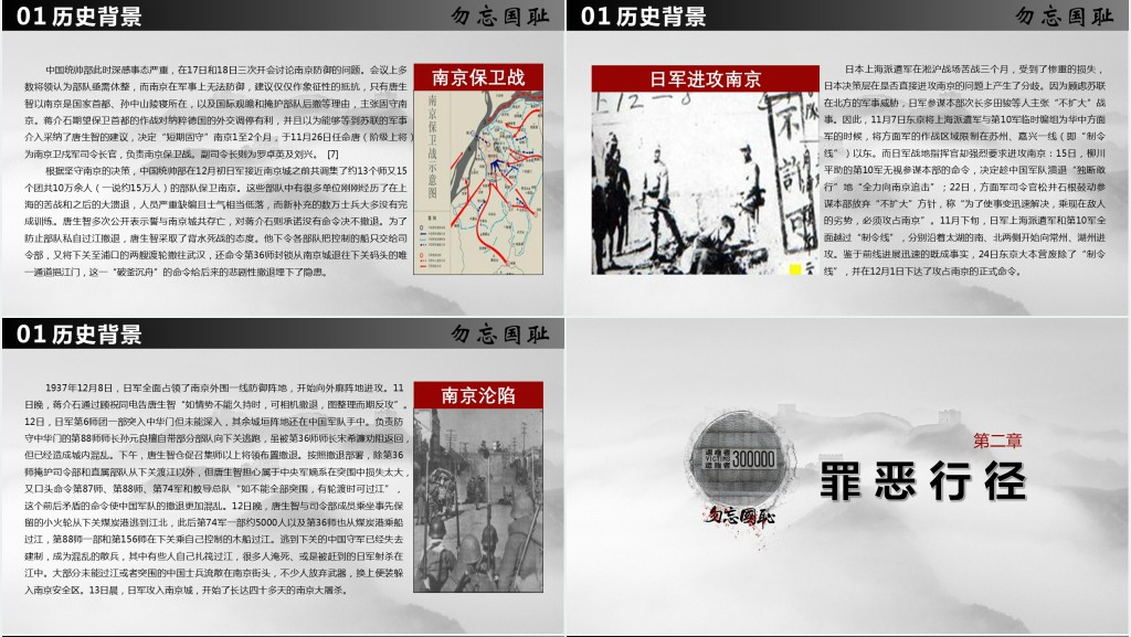 大屠杀死难者国家公祭日PPT模板 大屠杀死难者国家公祭日PPT模板