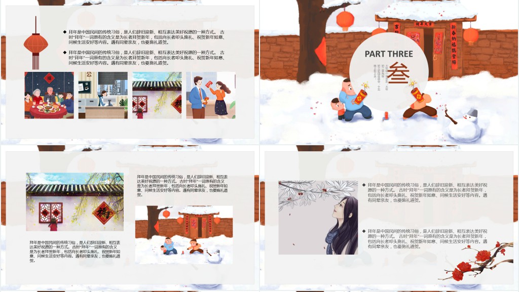 中国人的年味春节习俗介绍PPT 中国人的年味春节习俗介绍PPT