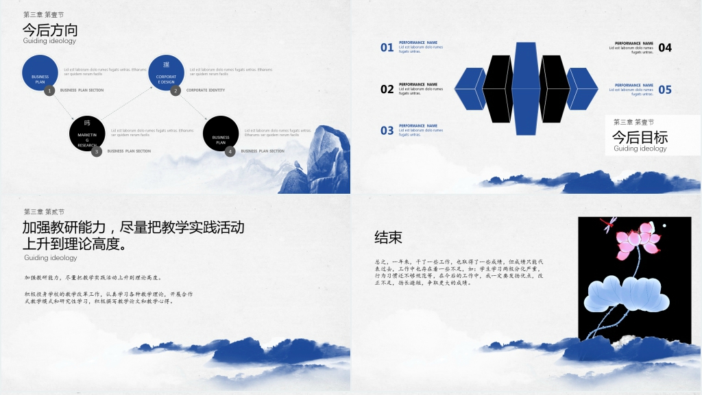 高校教师年终个人述职报告PPT模板 高校教师年终个人述职报告PPT模板