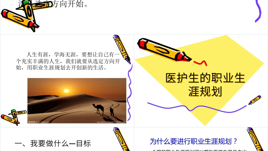 医护生真实职业生涯规划PPT范文 医护生真实职业生涯规划PPT范文