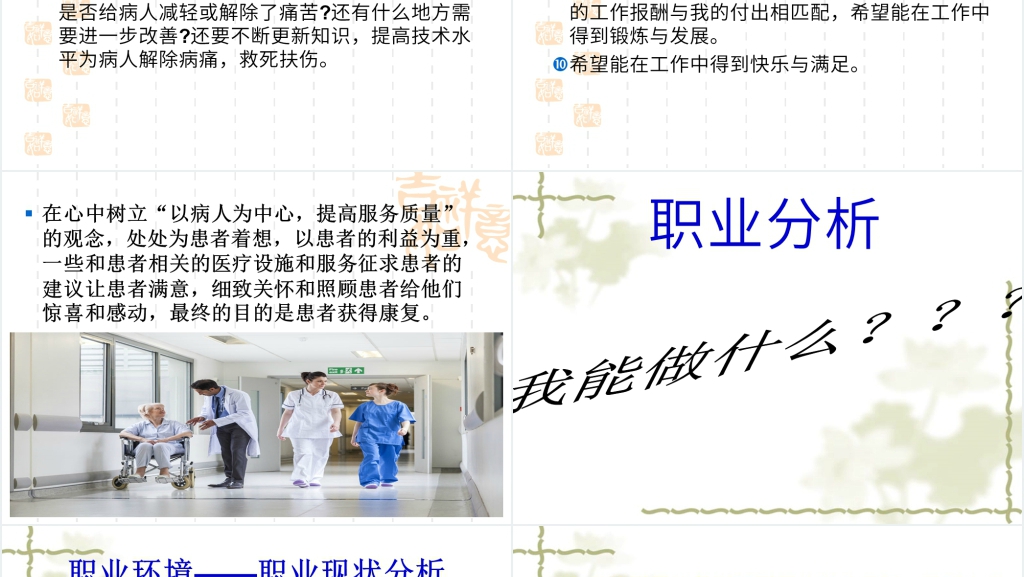 医护生真实职业生涯规划PPT范文 医护生真实职业生涯规划PPT范文
