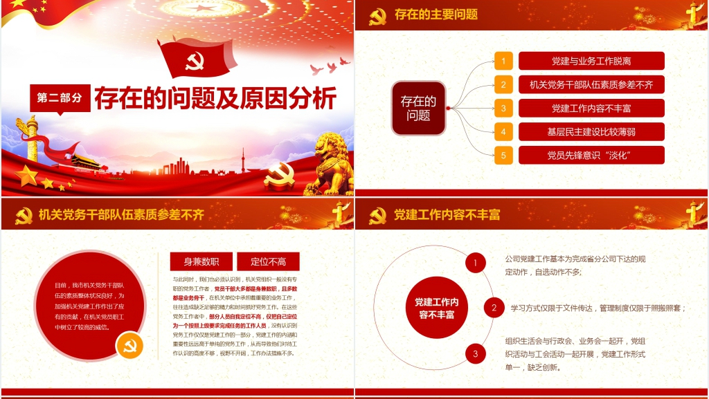 基础党员干部个人总结PPT范文 基础党员干部个人总结PPT范文