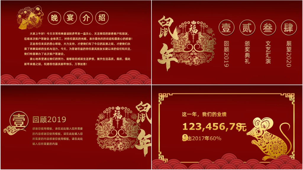 公司鼠年年底晚会PPT演示稿 公司鼠年年底晚会PPT演示稿