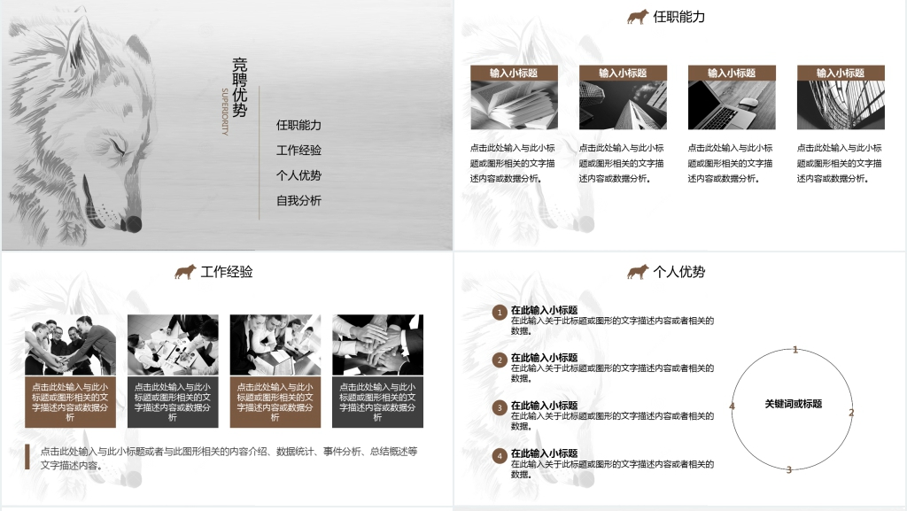 狼性销售管理岗位竞岗竞聘PPT模板 狼性销售管理岗位竞岗竞聘PPT模板