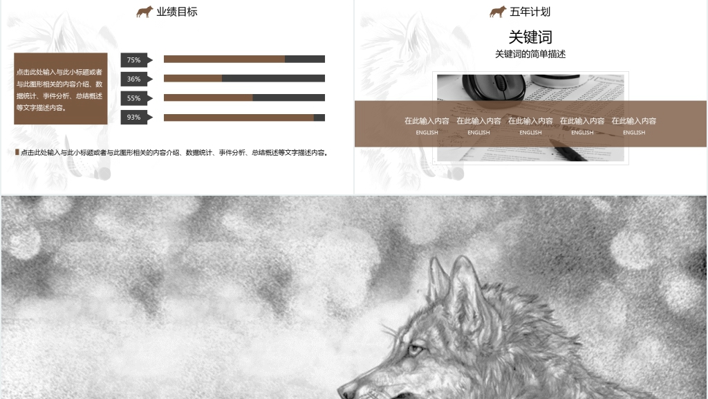 狼性销售管理岗位竞岗竞聘PPT模板 狼性销售管理岗位竞岗竞聘PPT模板